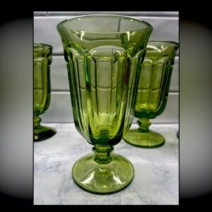 Imperial Old Williamsburg Verde Green 6 1/2" Tumbler(s) set of 4